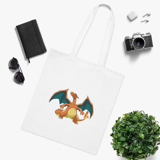 Pokémon- Charizard: Printed Canvas Tote Bag