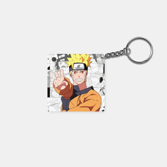 Naruto Shippuden - Naruto: Printed Square Keychain - Prithvi Enterprises