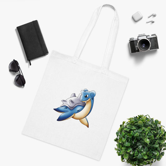 Pokémon- Lapras: Printed Canvas Tote Bag