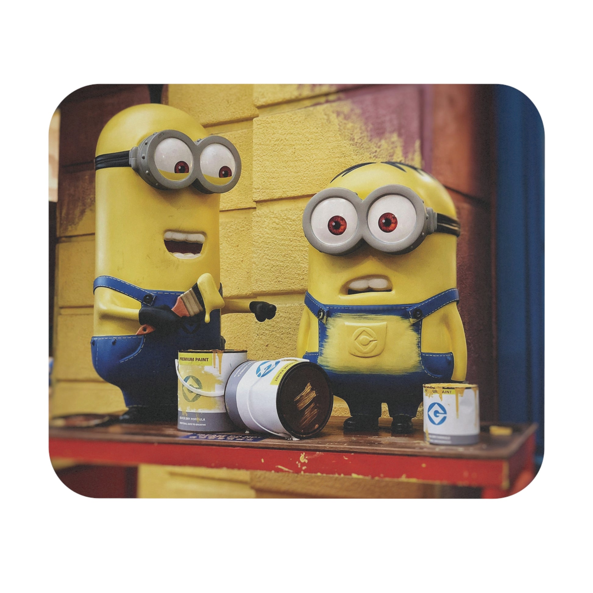 Minions - Let's Paint the Wall: Printed Mouse Pad - Prithvi Enterprises