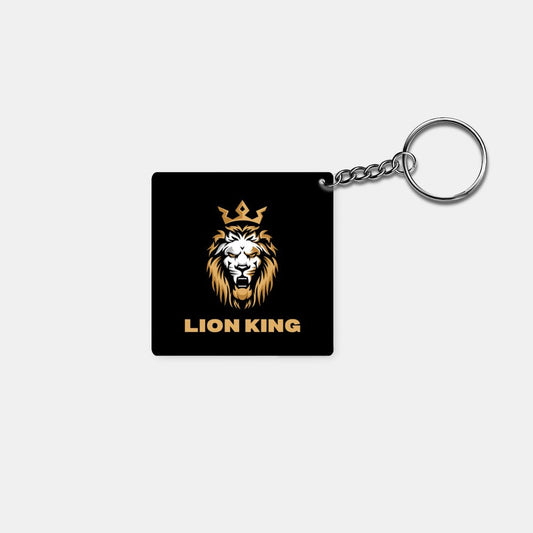 Lion King: Printed Square Keychain - Prithvi Enterprises