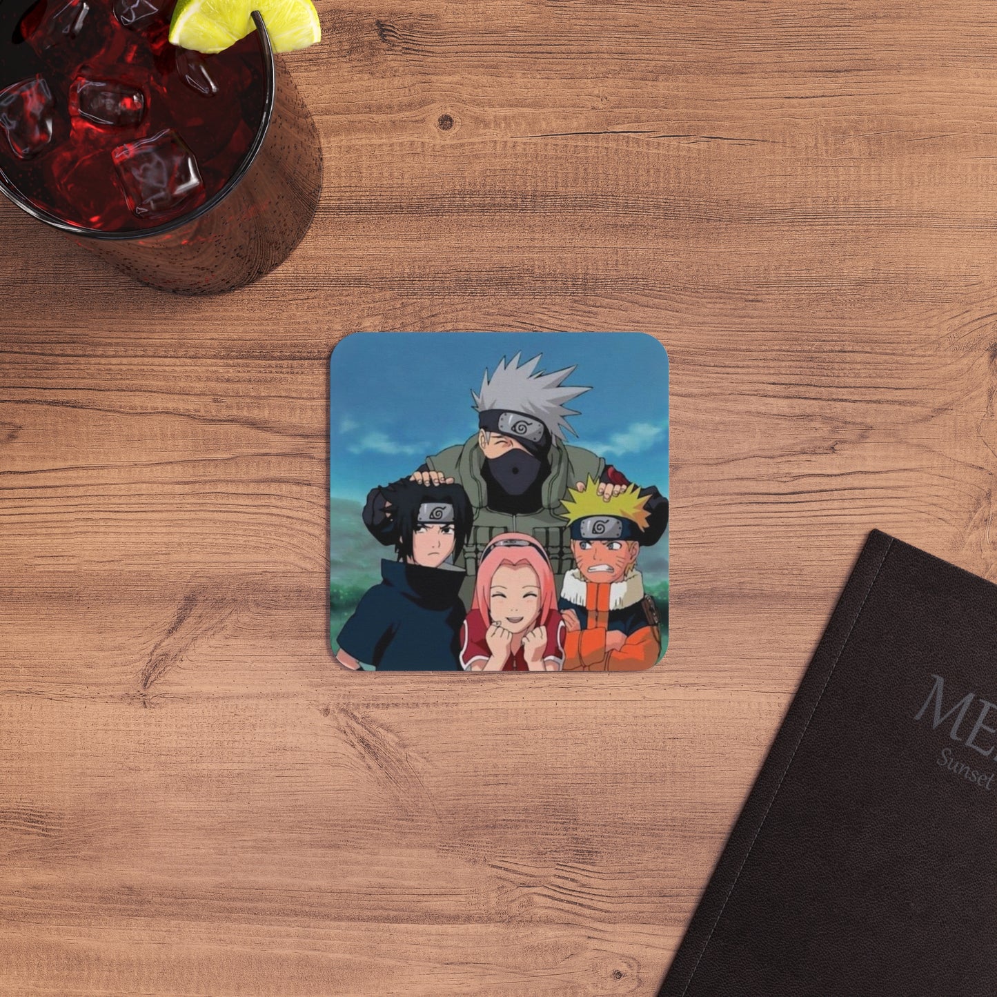 Naruto - Team 7: Printed Square Coaster Set (Set of 2)