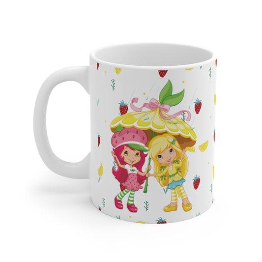 Strawberry Shortcake and Lemon: Printed Ceramic Mug