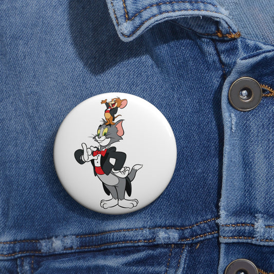 Tom and Jerry - Let's Party: Printed Button Badge - Prithvi Enterprises