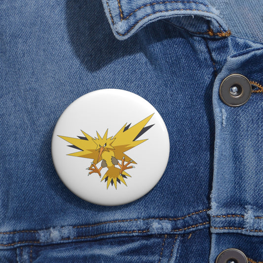 Pokémon- Zapdos: Printed Button Badge