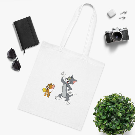 Tom and Jerry - Say Cheese: Printed Canvas Tote Bag