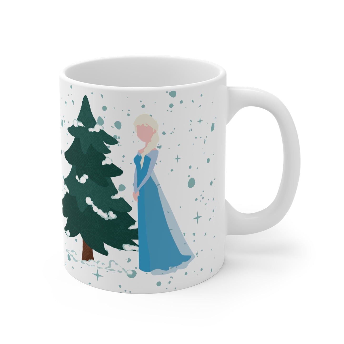 Mug Design "Frozen- Let it Go" Printed Ceramic Mug White 11 oz