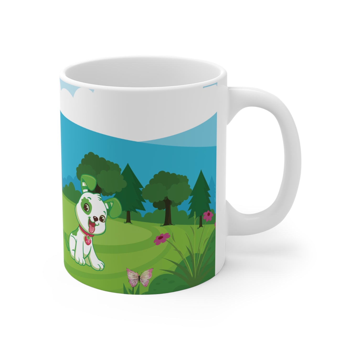 Custard and Pupcake: Printed Ceramic Mug