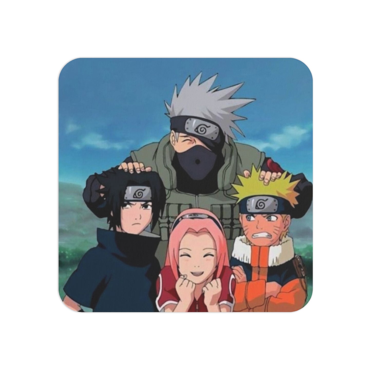 Naruto - Team 7: Printed Square Coaster Set (Set of 2)