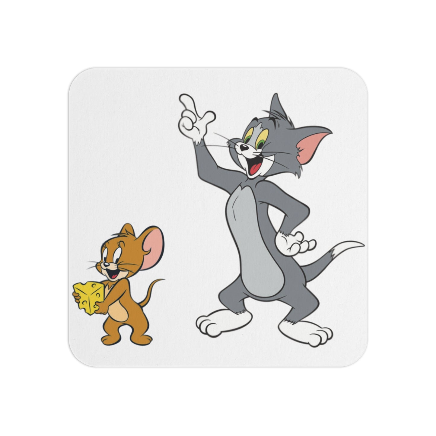 Tom and Jerry- Say Cheese: Printed Square Coaster Set (Set of 2)