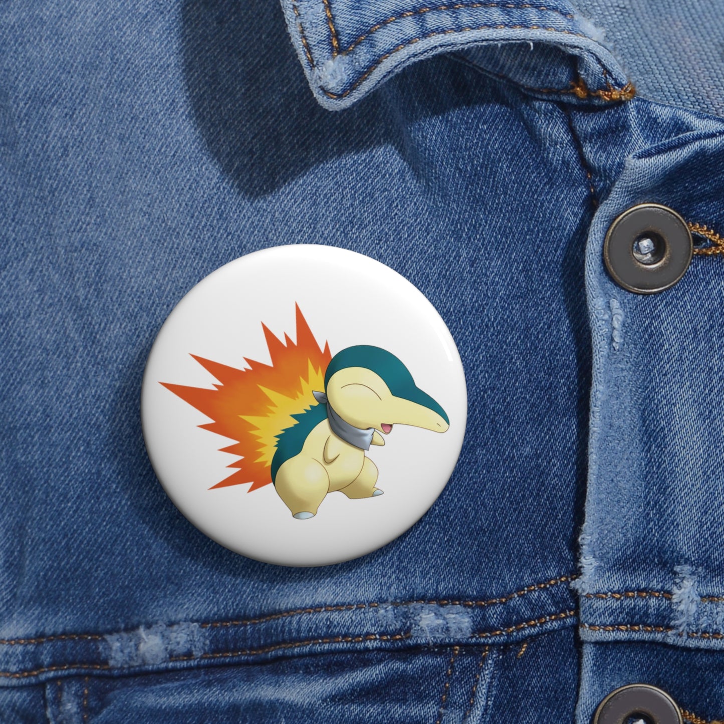 Pokémon- Cyndaquil: Printed Button Badge