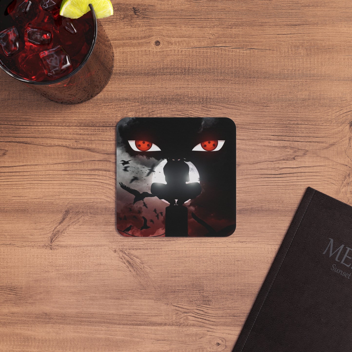 Naruto Itachi (Tsukuyomi): Printed Square Coaster Set (Set of 2)