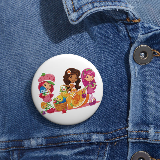 Strawberry Shortcake and Friends: Printed Button Badge - Prithvi Enterprises