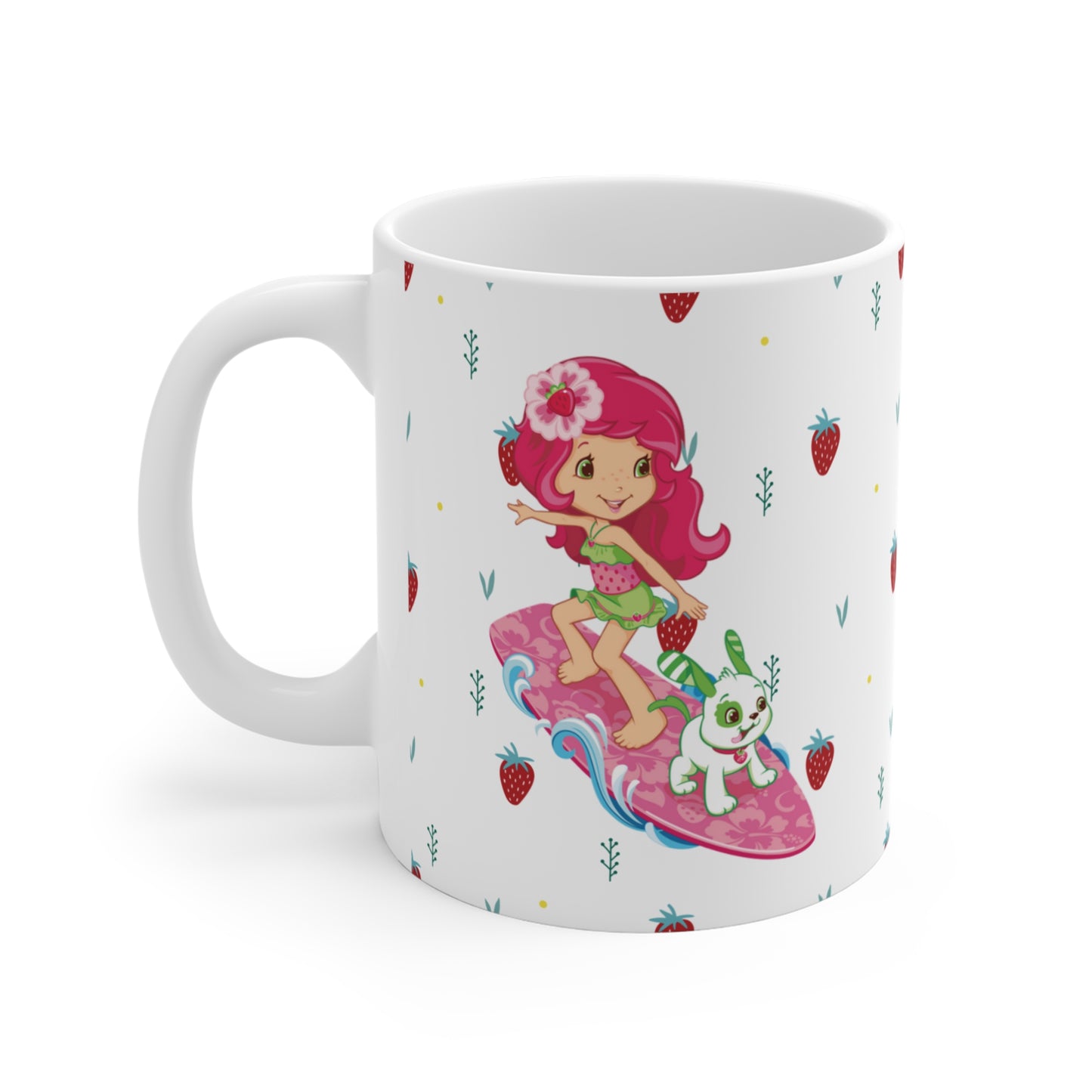 Strawberry Shortcake Surfing: Printed Ceramic Mug