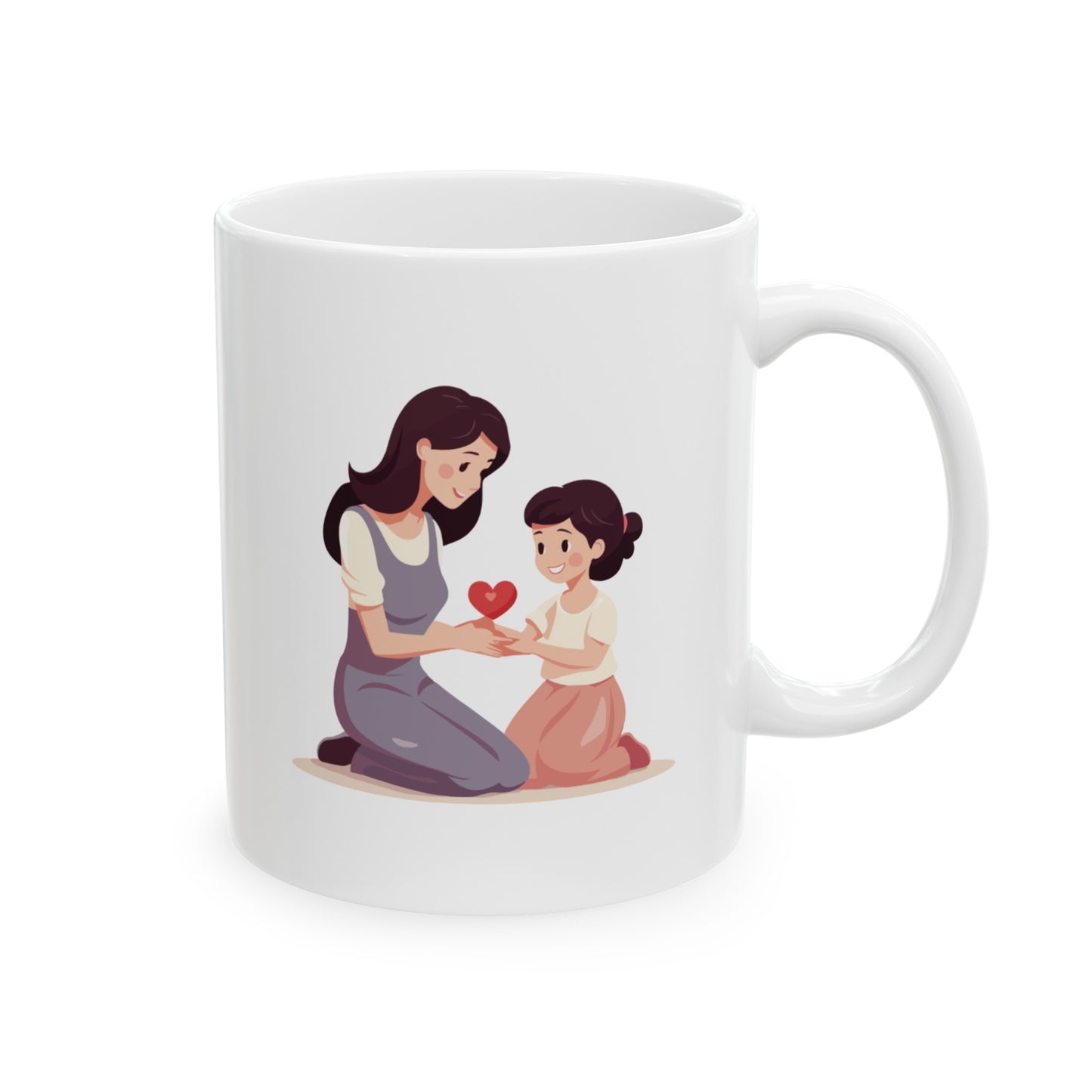 Colorful - Best Mom Ever Lettering: Printed Ceramic Mug 1