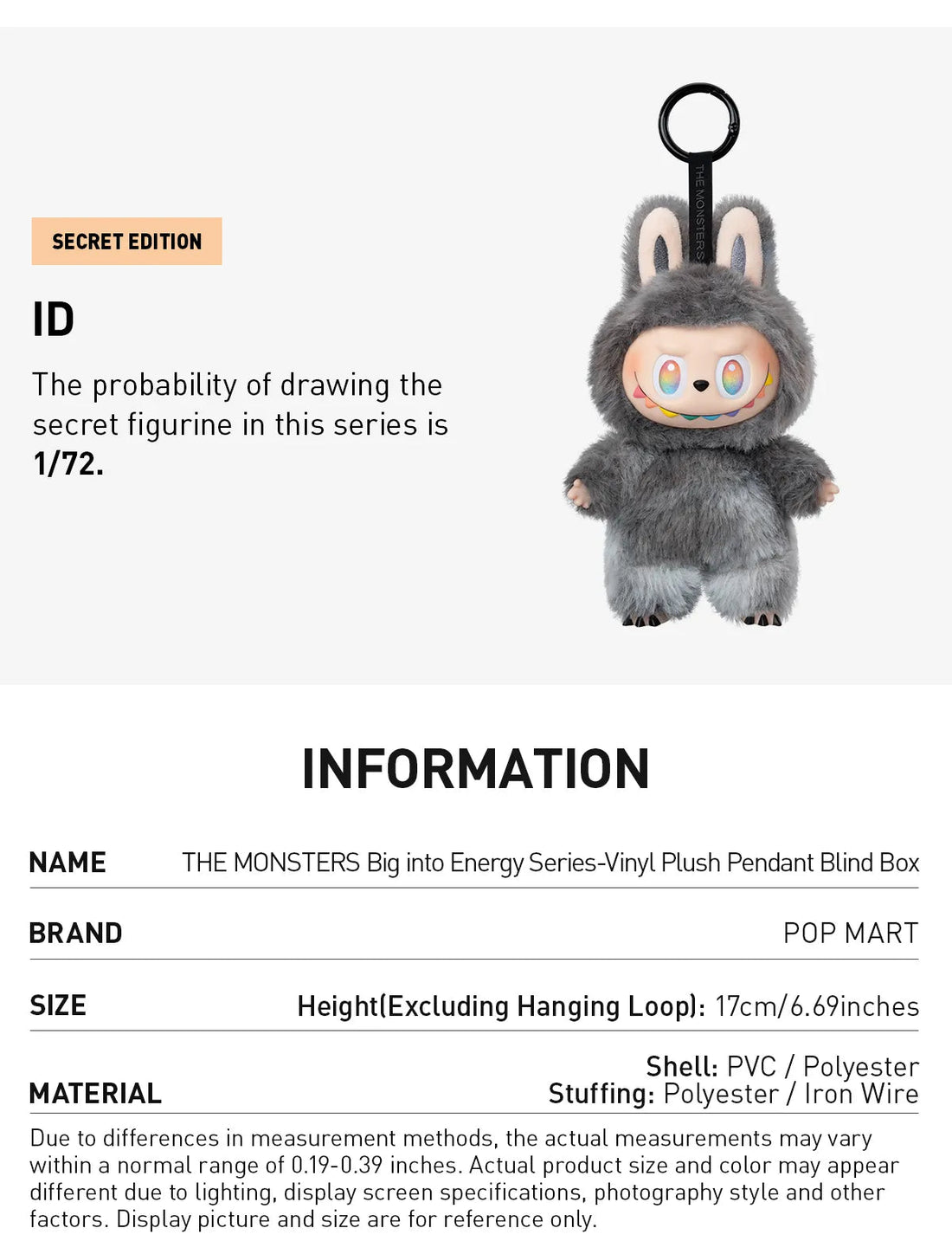 Limited edition Labubu blind box toy