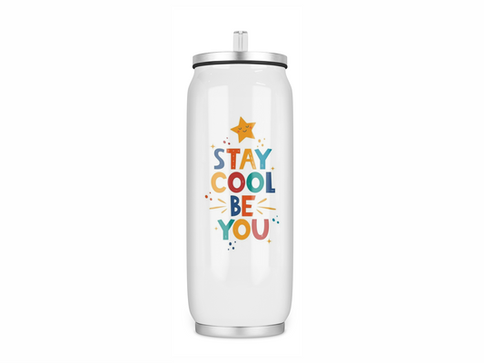 Stay Cool Be You: Printed 17oz Coke Can