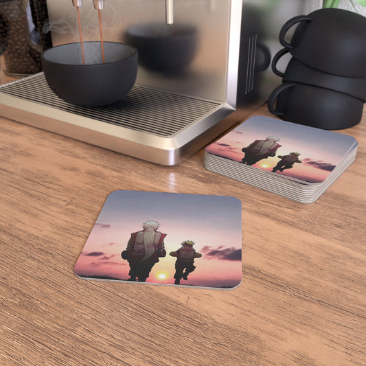 Naruto - Naruto and Jiraiya: Printed Square Coaster Set (Set of 2)