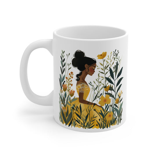 Beauty in Nature - Maya Angelou Quote: Printed Ceramic Mug