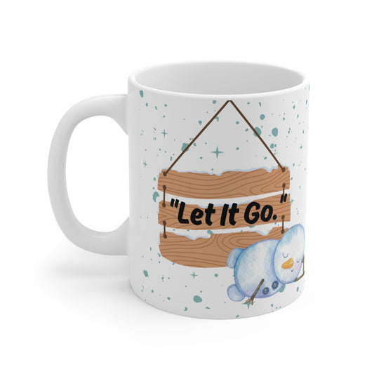 Mug Design "Frozen- Let it Go" Printed Ceramic Mug White 11 oz