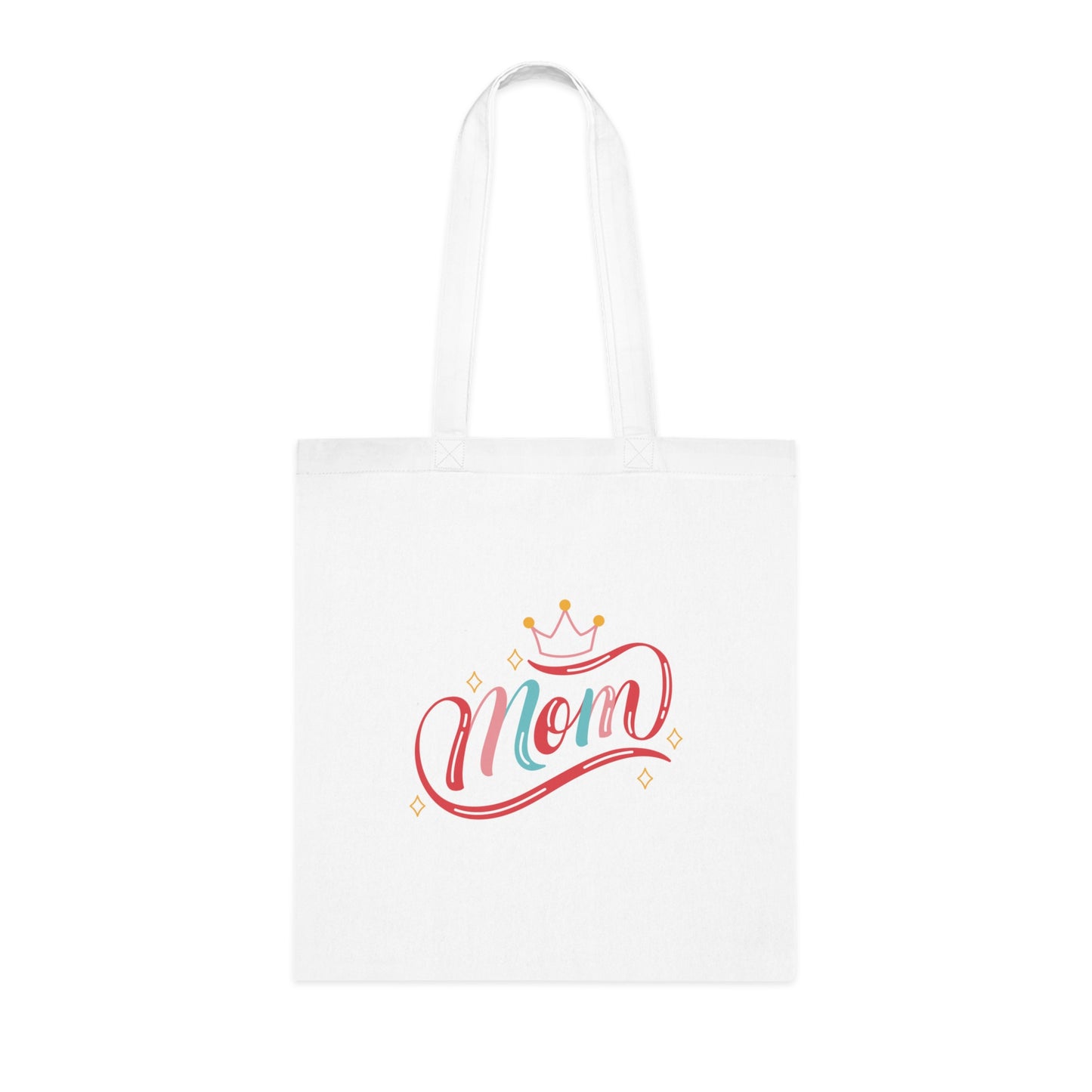 Queen Mom: Printed Canvas Tote Bag