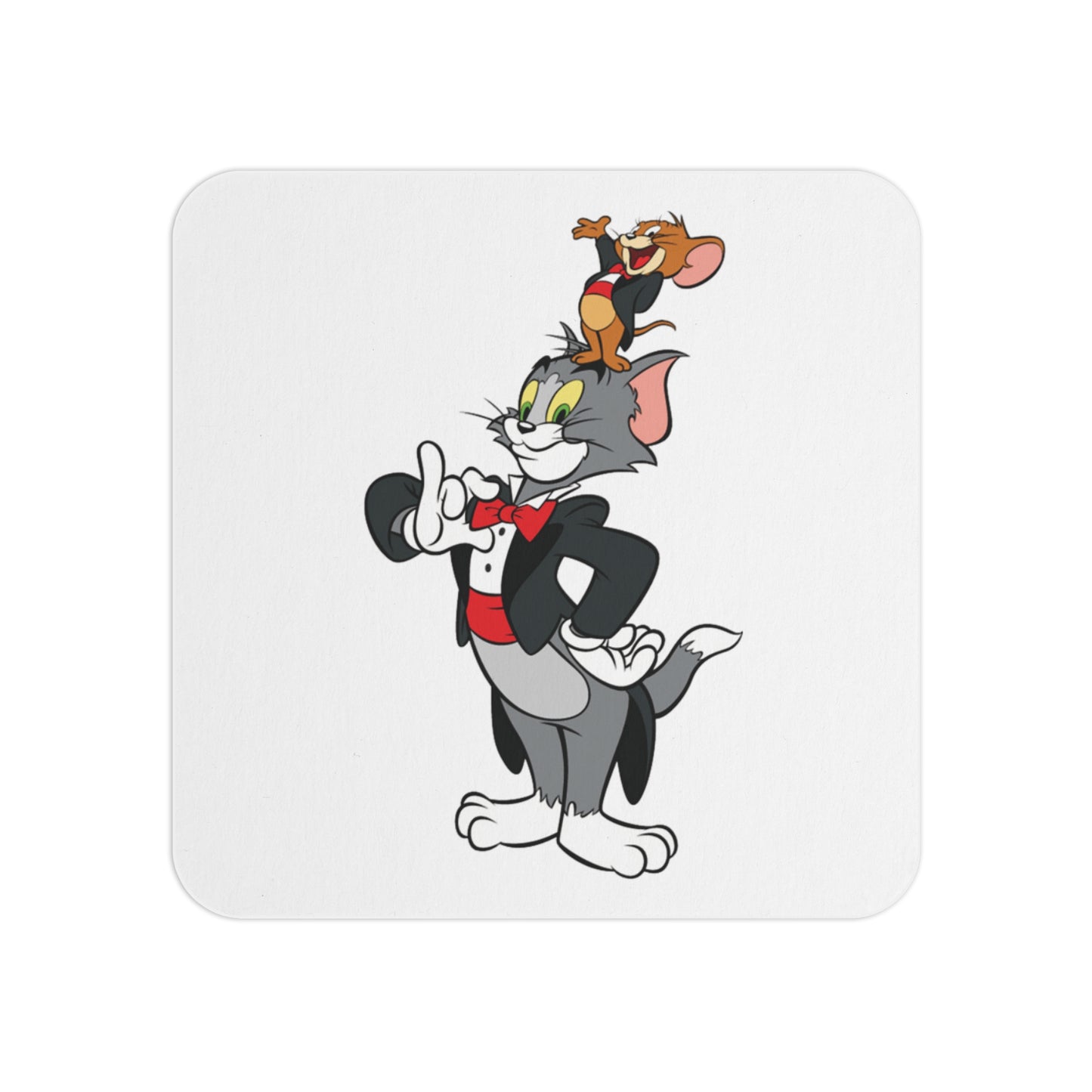 Tom and Jerry- Let's Party: Printed Square Coaster Set (Set of 2)