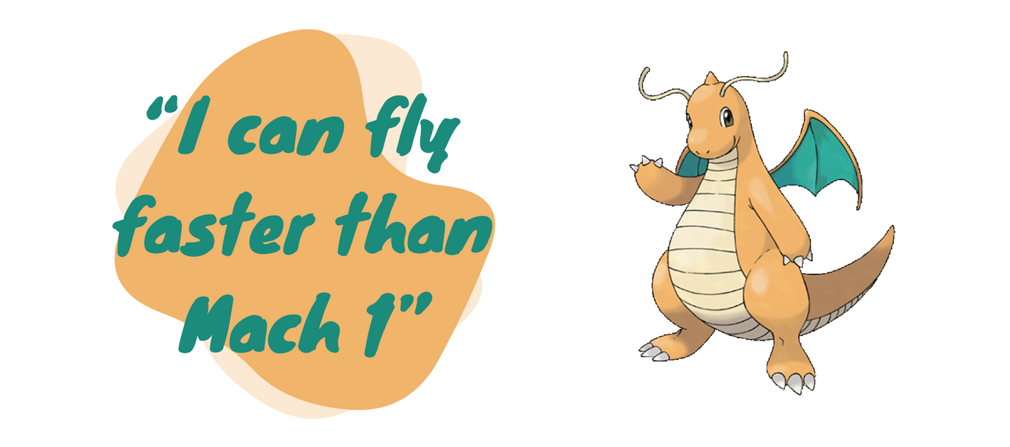 Pokémon - "I can fly faster than Mach 1" - Dragonite: Printed Ceramic Pen Stand (11oz)