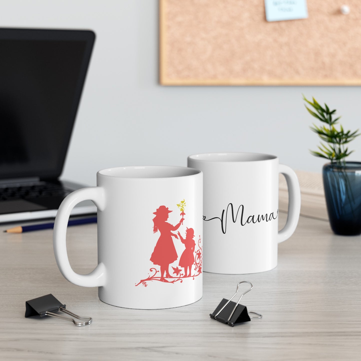 Mama - Mother and Daughter: Printed Ceramic Mug