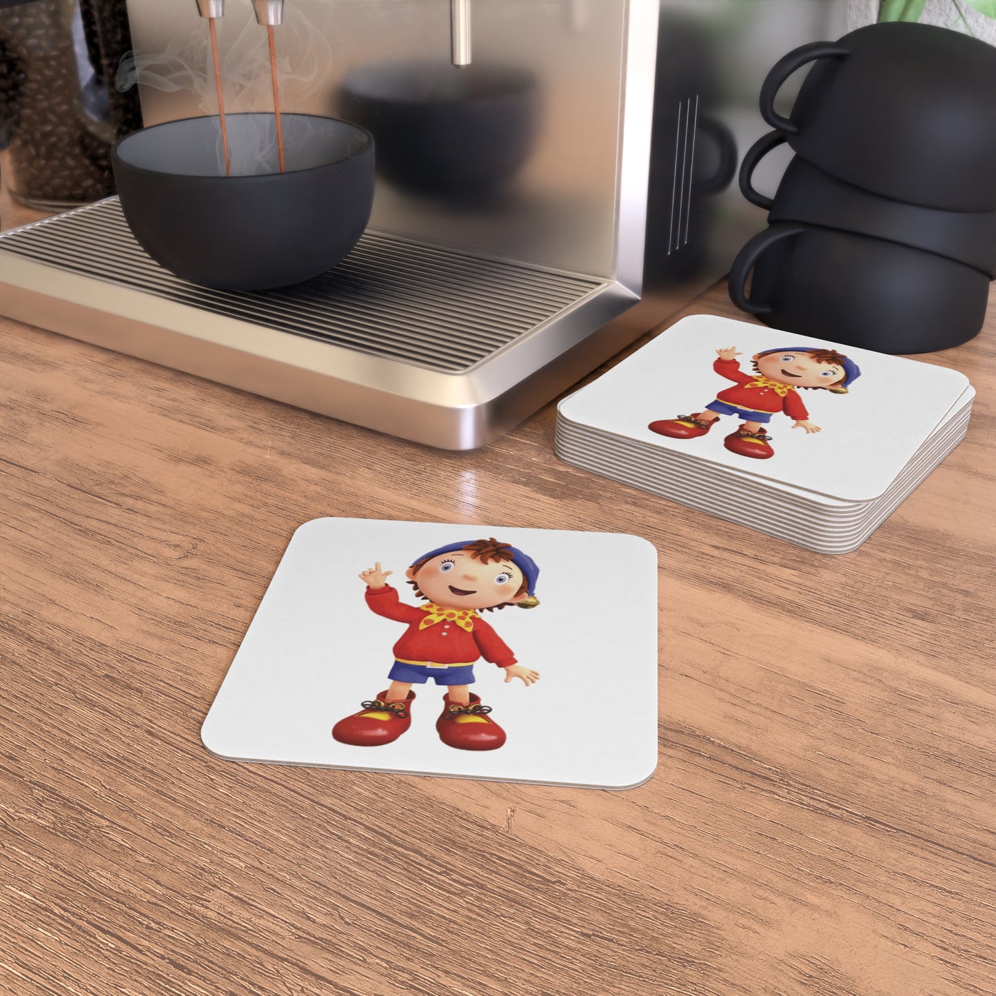 Noddy with an Idea: Printed Square Coaster Set (Set of 2)