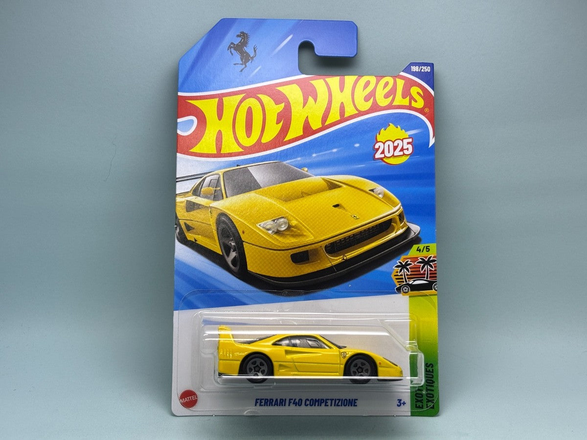 Ferrari F40 Competizione (Yellow) – Hot Wheels 2025 by Mattel