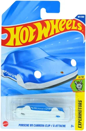 Porsche 911 Carrera Clip (Blue) – Hot Wheels 2025 by Mattel