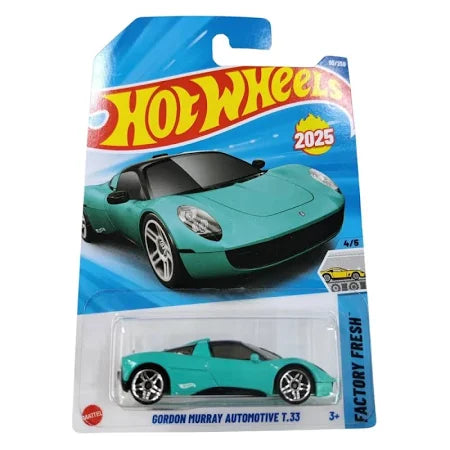 Gordon Murray Automotive T.33 (Green) – Hot Wheels 2025 by Mattel