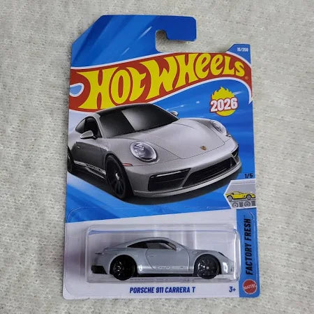 Porsche 911 Carrera T (Grey) – Hot Wheels 2025 by Mattel