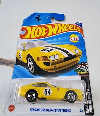 Ferrari 365 GTB4 Competizione (Yellow) – Hot Wheels 2025 by Mattel