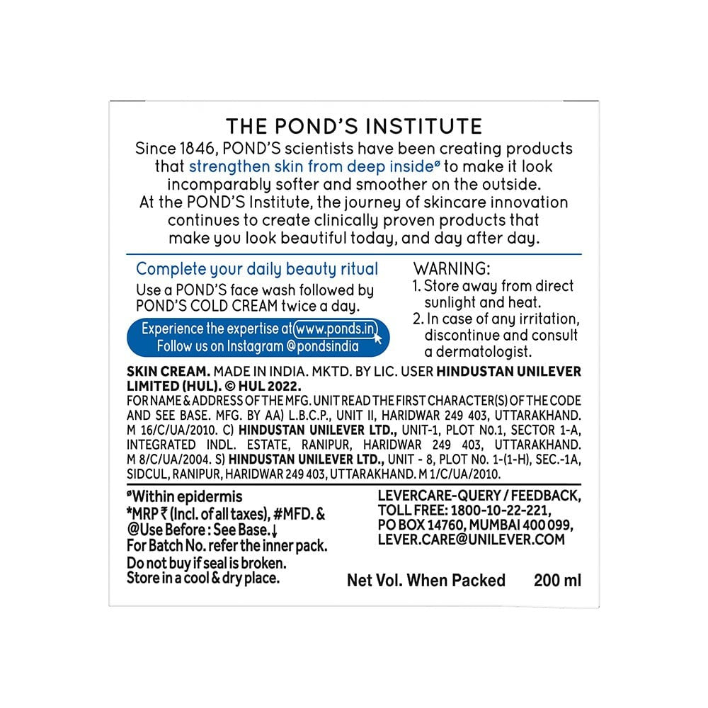 Pond's Moisturising Cold Cream (200 ml) : 200 ml