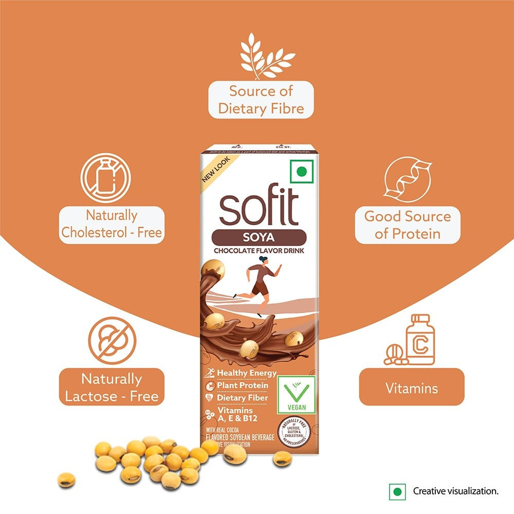 Sofit Chocolate Soy Beverage : 180 ml