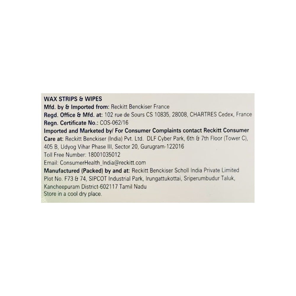 Veet Hair Removal Wax Strips (Dry Skin) : 1 pack (20 strips)