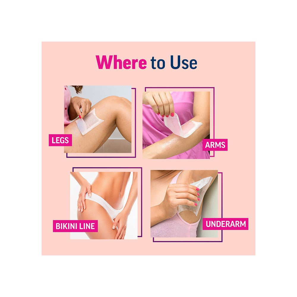 Veet Hair Removal Wax Strips (Sensitive Skin) : 1 pack (20 strips)
