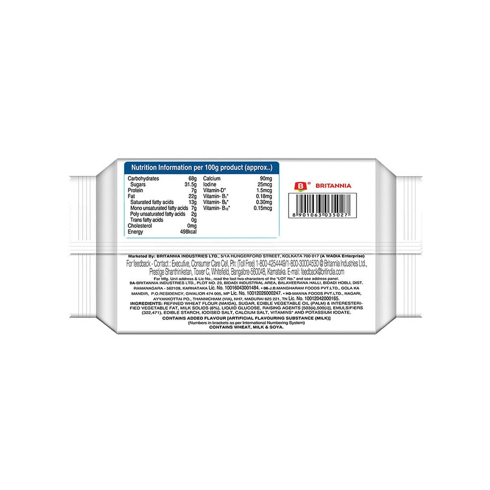Britannia Milk Bikis Milk Sandwich Cream Biscuits : 200 g