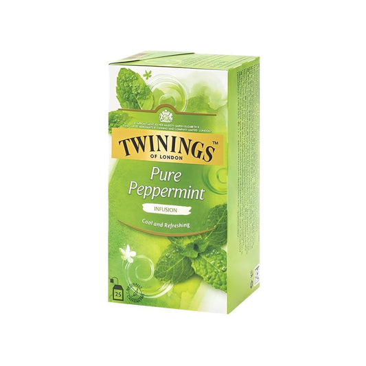 Twinings Pure Peppermint Tea Bags : 1 pack (25 pieces)