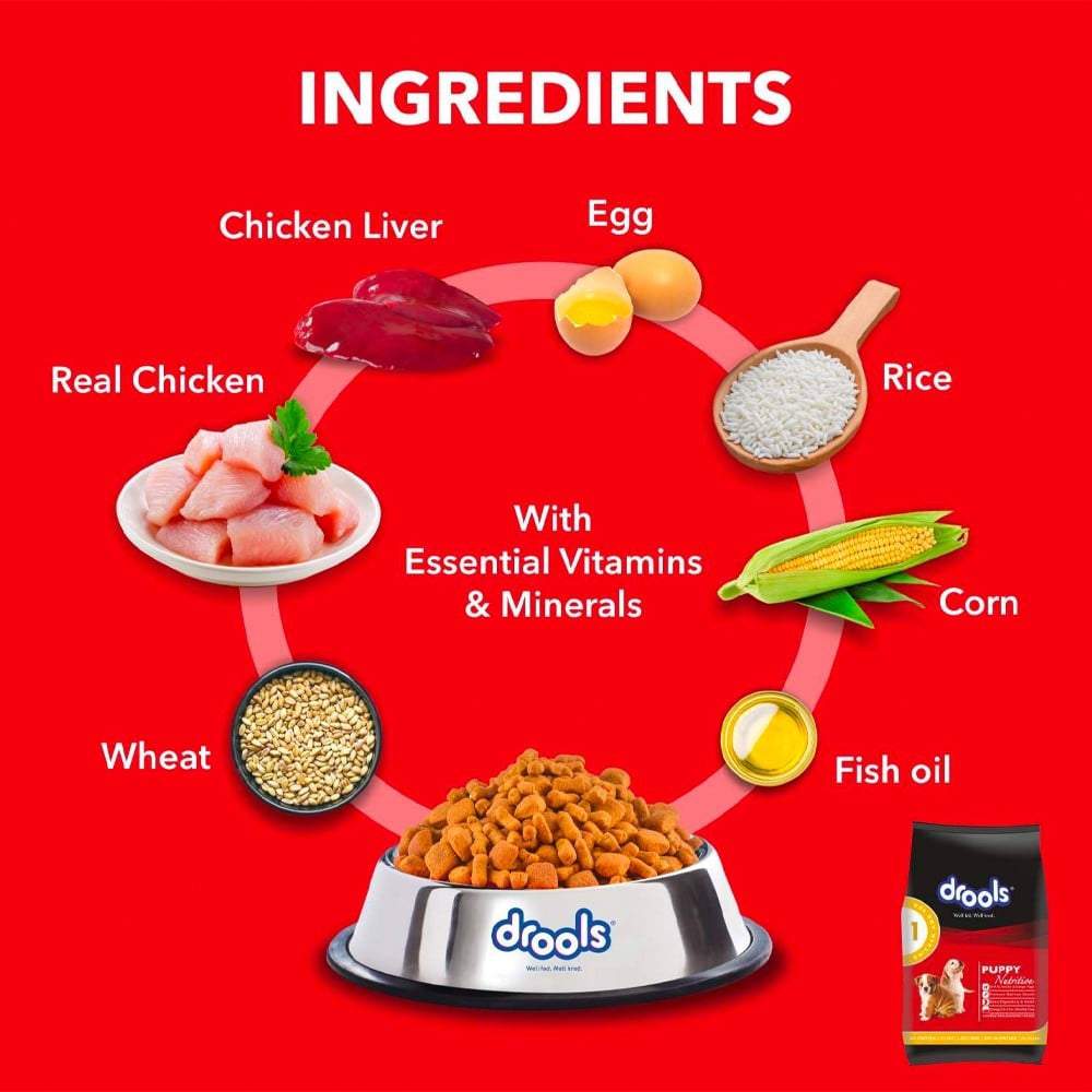 Drools Chicken & Egg Dry Food (Puppy) : 1.2 kg