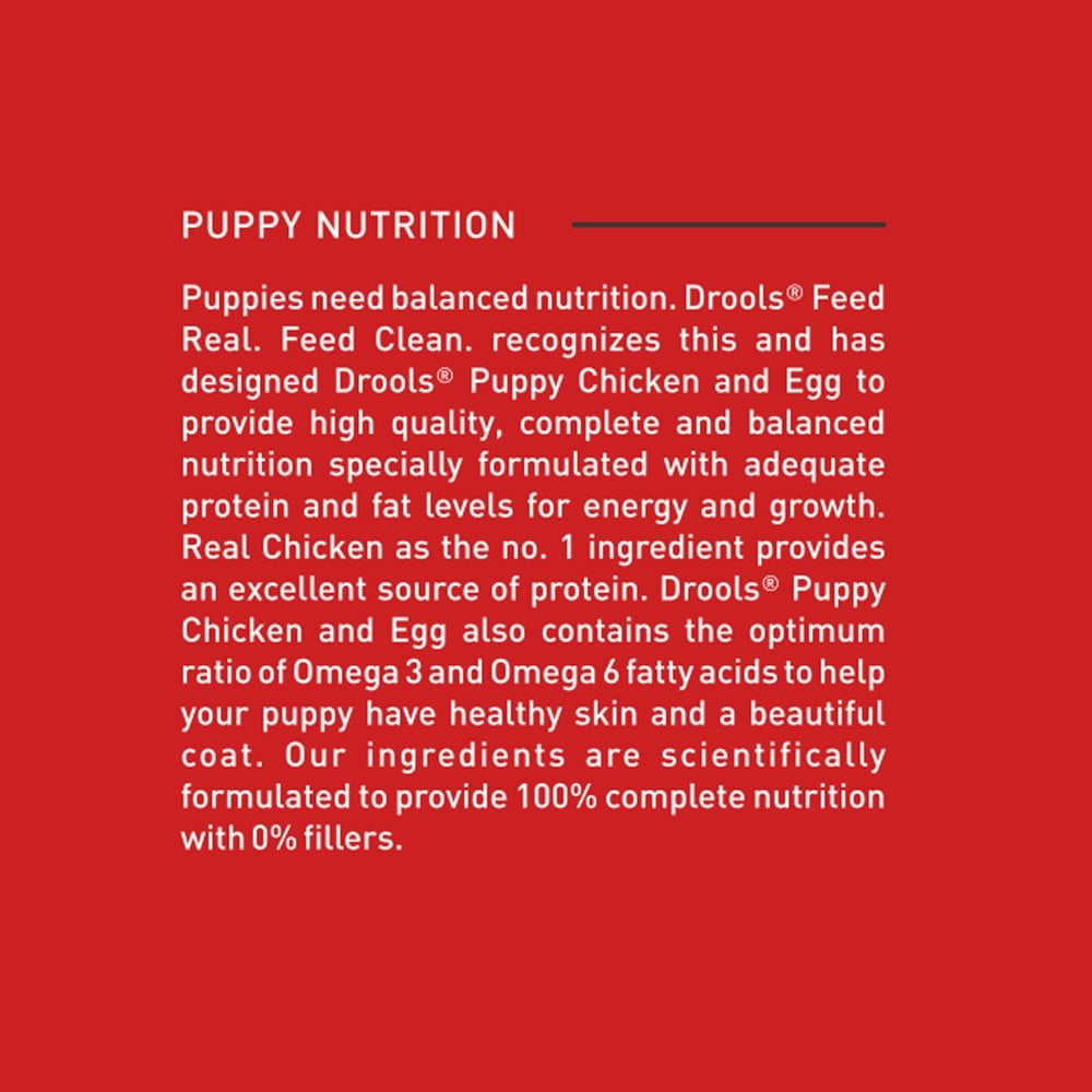 Drools Chicken & Egg Dry Food (Puppy) : 1.2 kg