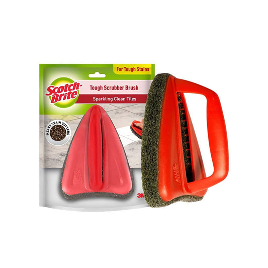 Scotch Brite Tough Jet Scrub Pad (Plastic & Rubber, Red) : 1 piece