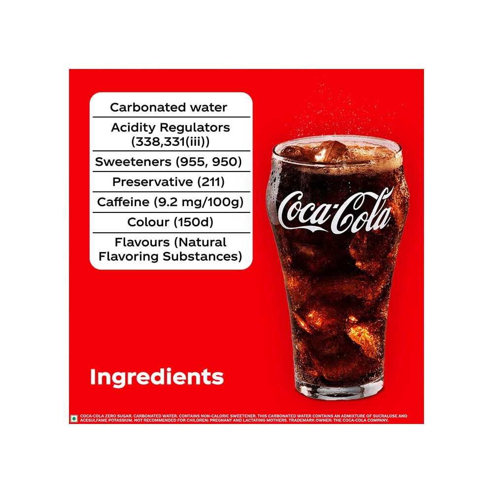 Coca-Cola Zero Sugar Soft Drink : 330 ml