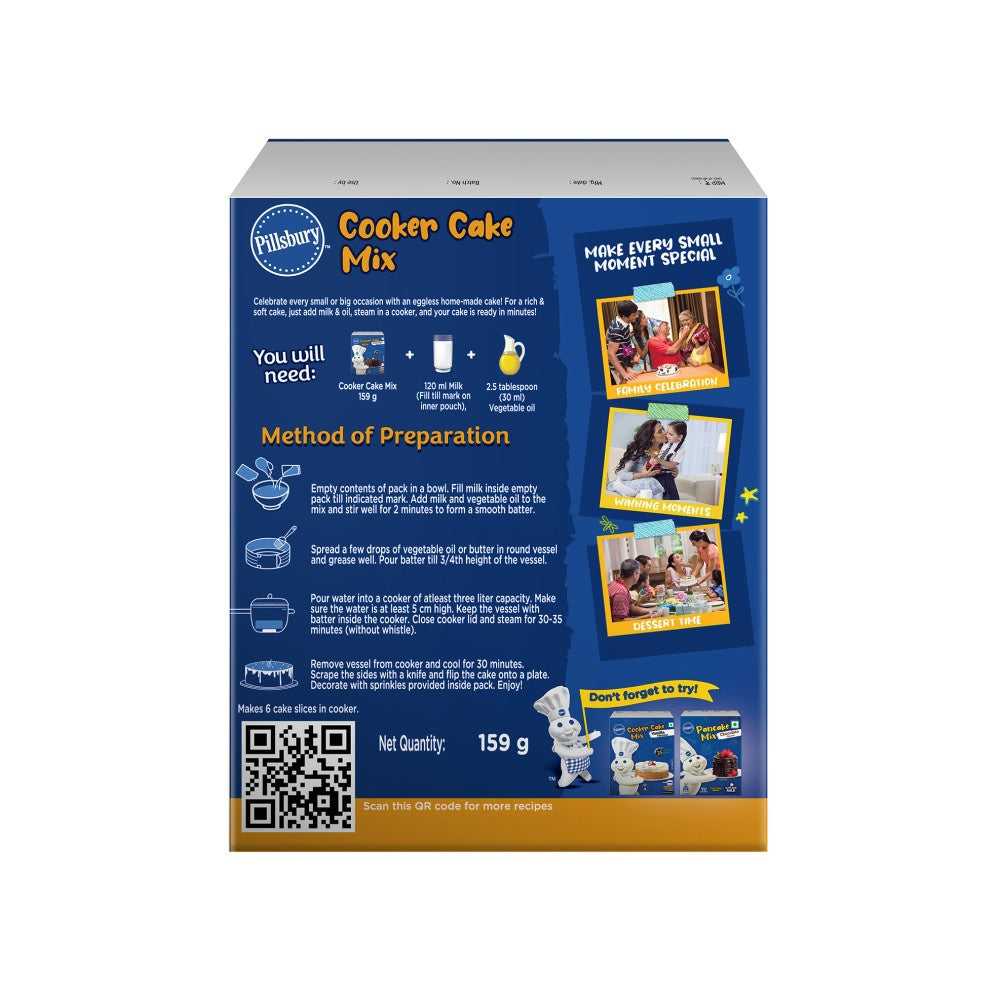 Pillsbury Chocolate Cooker Cake Mix : 159 g