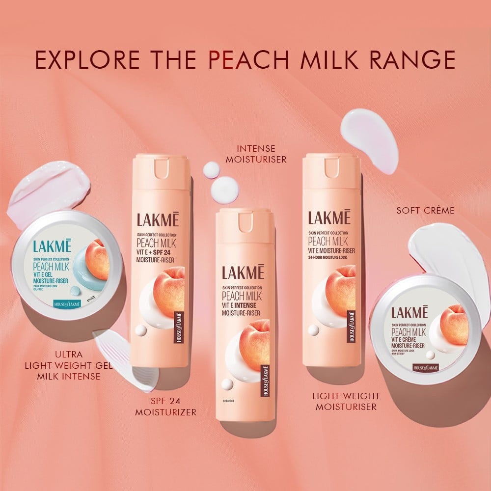 Lakme Peach Milk SPF 24 PA++ Body Lotion : 120 ml