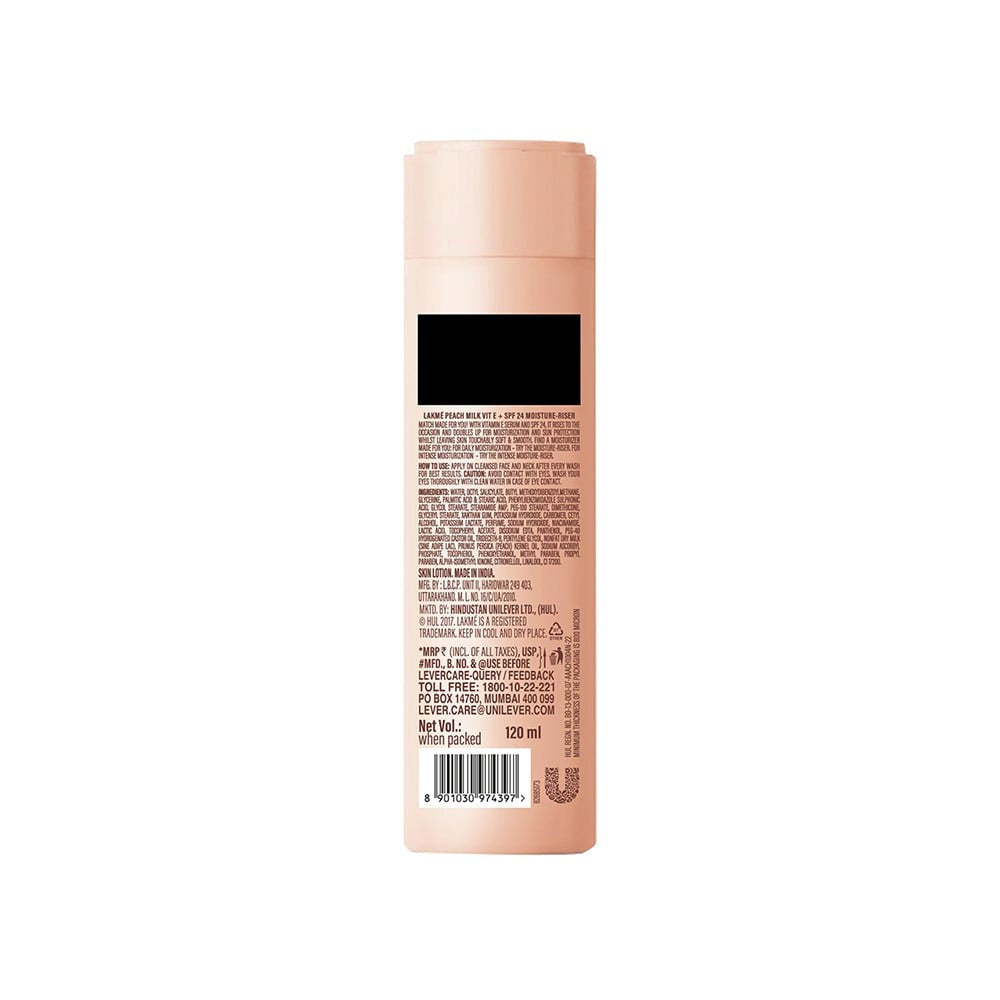 Lakme Peach Milk SPF 24 PA++ Body Lotion : 120 ml