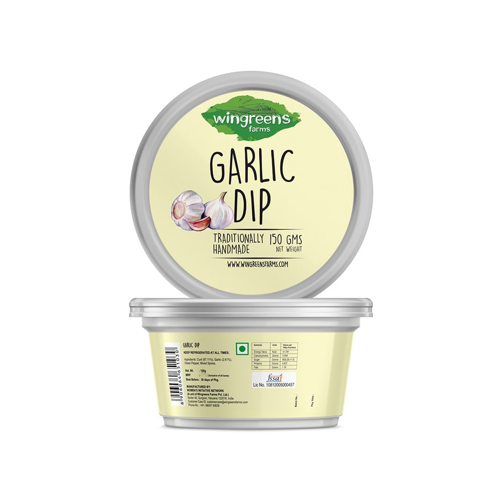 Wingreens Farms Garlic Dip : 150 g