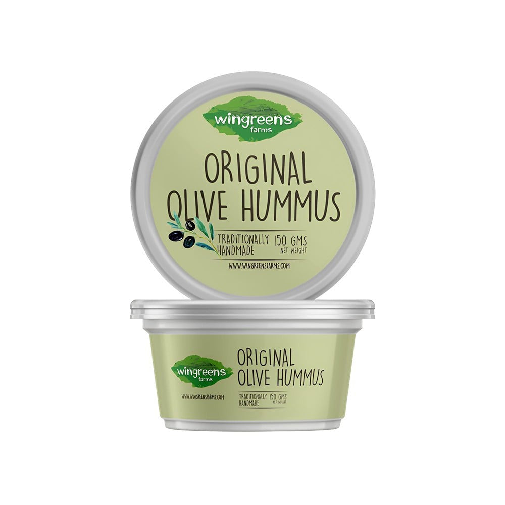 Wingreens Farms Original Olive Hummus Dip : 150 g
