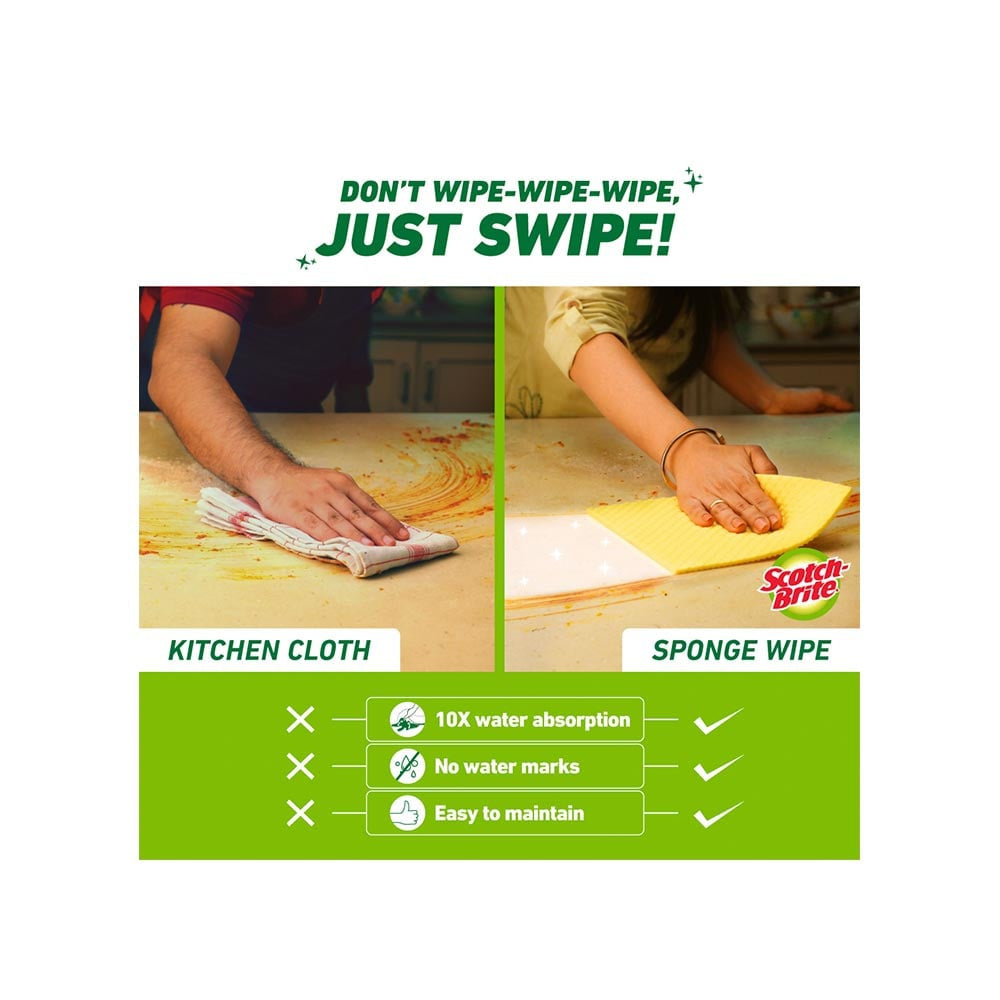 Scotch Brite Sponge Wipe : 5 units pack